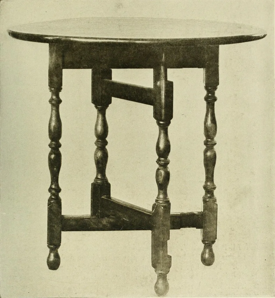 An illustration from Furniture of the Pilgrim century, 1620-1720, including colonial utensils and hardware, 1910, leaf 395