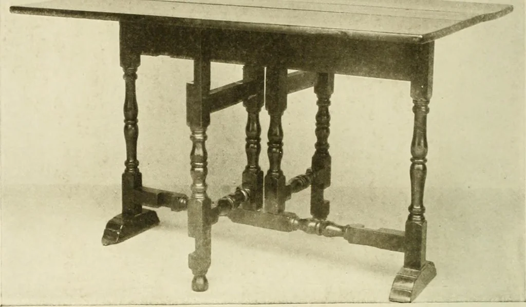 An illustration from Furniture of the Pilgrim century, 1620-1720, including colonial utensils and hardware, 1910, leaf 398