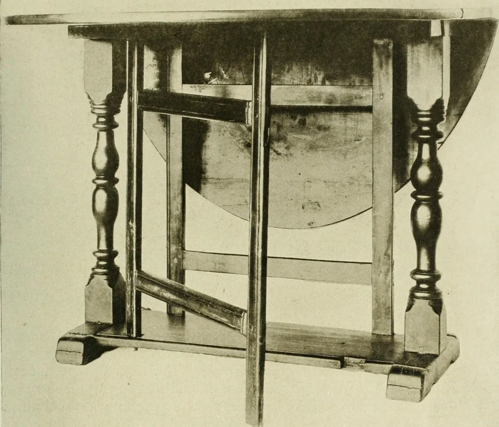 An illustration from Furniture of the Pilgrim century, 1620-1720, including colonial utensils and hardware, 1910, leaf 399