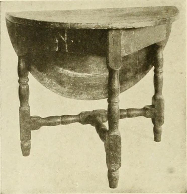 An illustration from Furniture of the Pilgrim century, 1620-1720, including colonial utensils and hardware, 1910, leaf 402