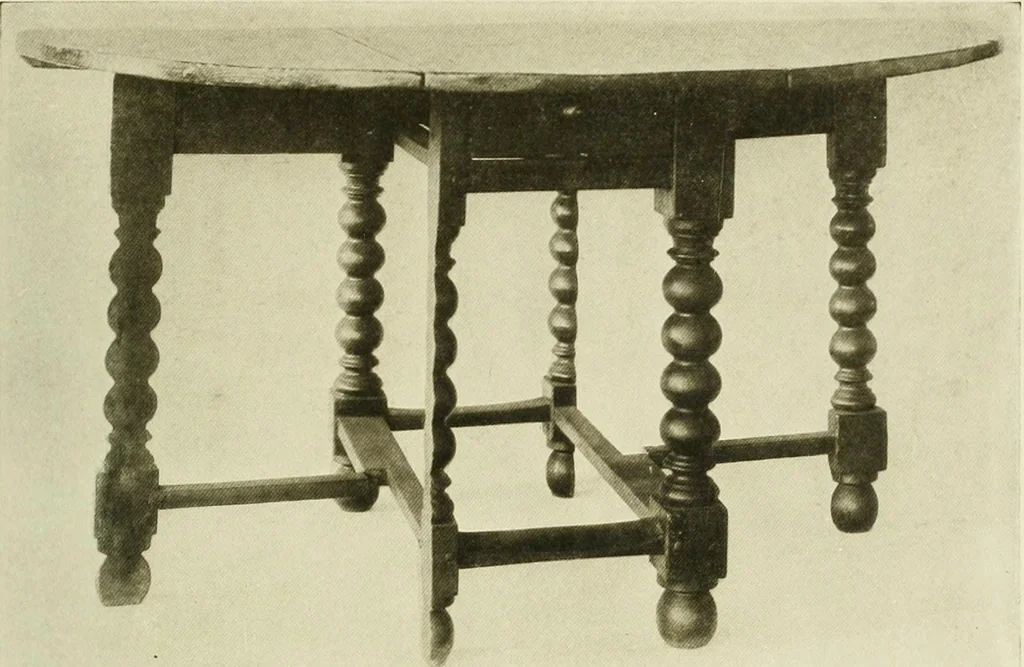 An illustration from Furniture of the Pilgrim century, 1620-1720, including colonial utensils and hardware, 1910, leaf 403