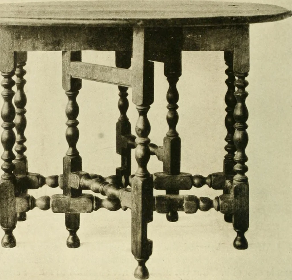 An illustration from Furniture of the Pilgrim century, 1620-1720, including colonial utensils and hardware, 1910, leaf 404