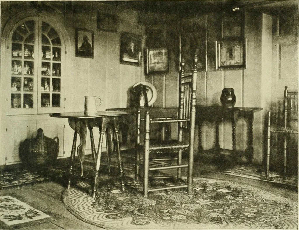 An illustration from Furniture of the Pilgrim century, 1620-1720, including colonial utensils and hardware, 1910, leaf 407