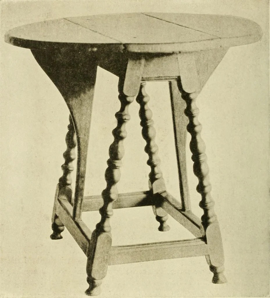An illustration from Furniture of the Pilgrim century, 1620-1720, including colonial utensils and hardware, 1910, leaf 410