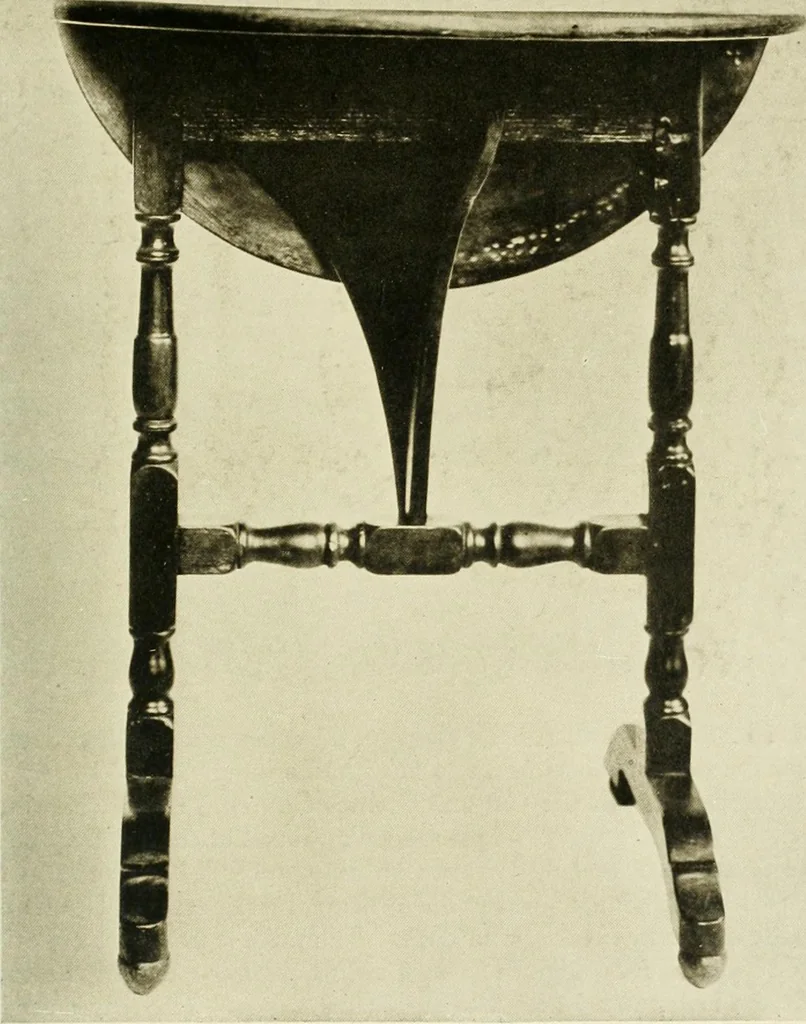 An illustration from Furniture of the Pilgrim century, 1620-1720, including colonial utensils and hardware, 1910, leaf 413