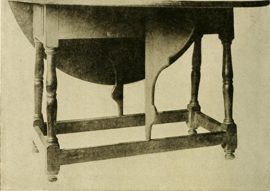 An illustration from Furniture of the Pilgrim century, 1620-1720, including colonial utensils and hardware, 1910, leaf 414