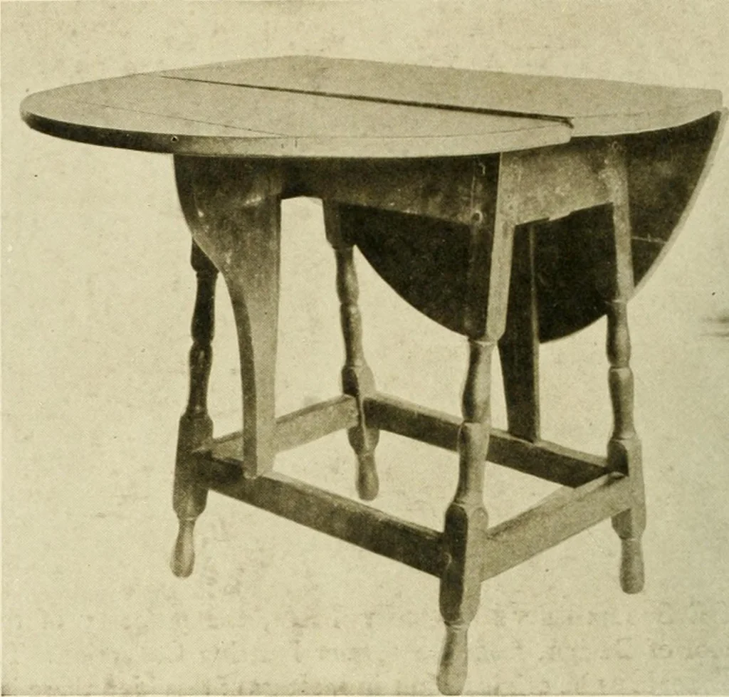An illustration from Furniture of the Pilgrim century, 1620-1720, including colonial utensils and hardware, 1910, leaf 416