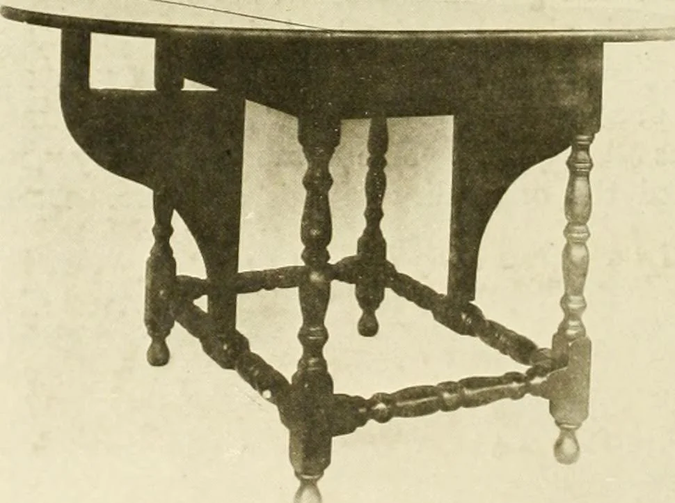 An illustration from Furniture of the Pilgrim century, 1620-1720, including colonial utensils and hardware, 1910, leaf 416
