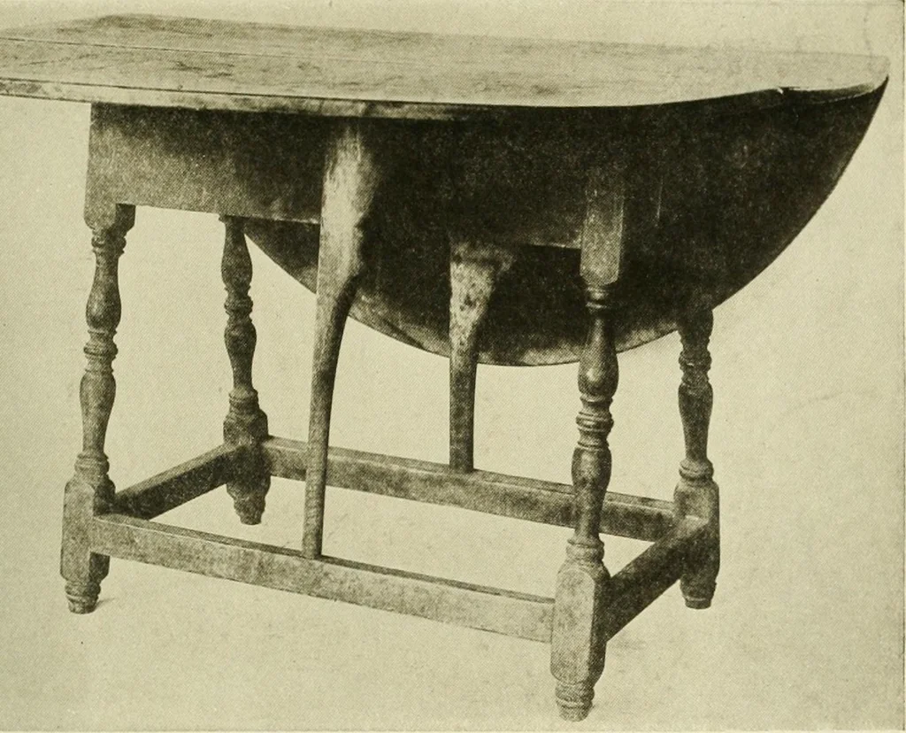 An illustration from Furniture of the Pilgrim century, 1620-1720, including colonial utensils and hardware, 1910, leaf 419