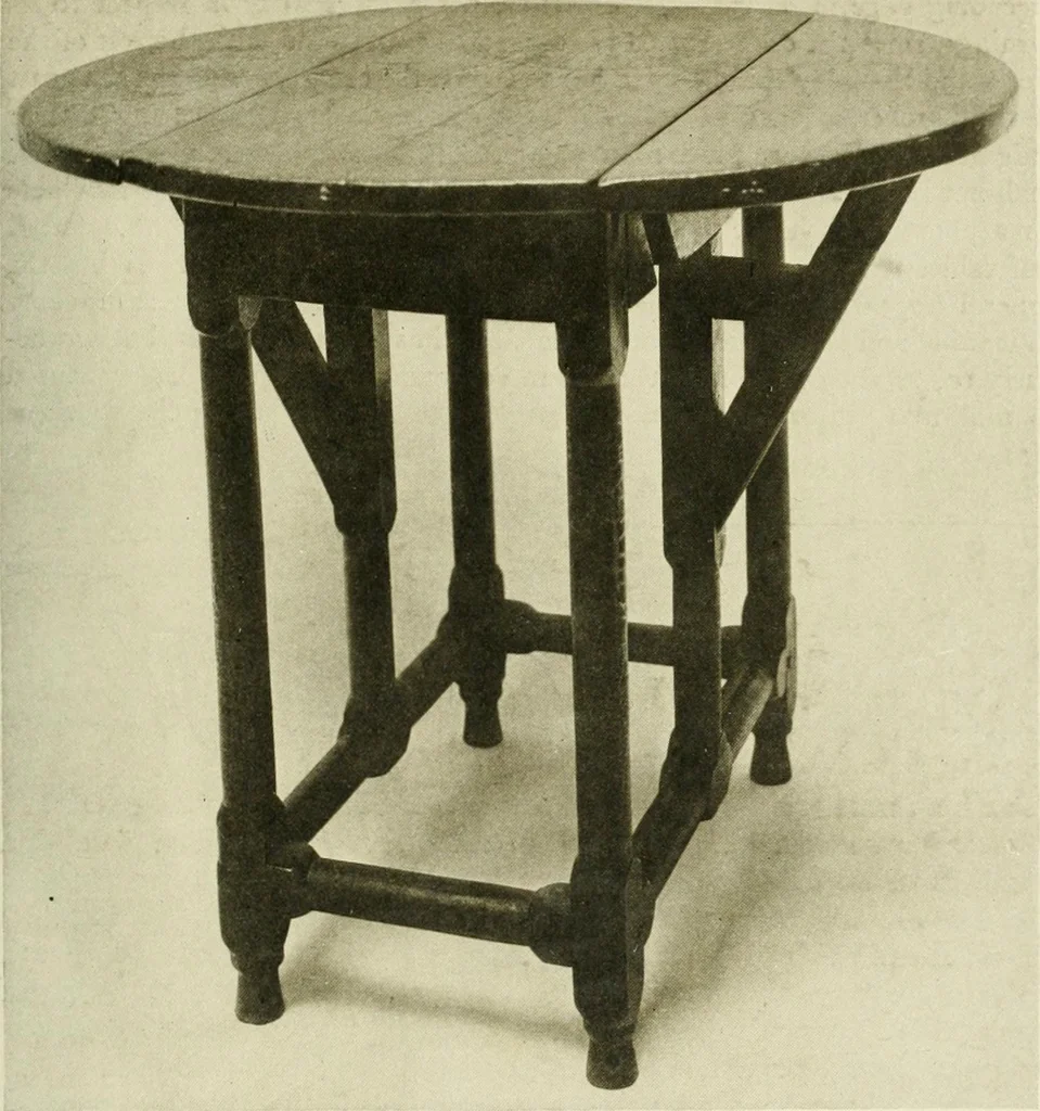 An illustration from Furniture of the Pilgrim century, 1620-1720, including colonial utensils and hardware, 1910, leaf 421