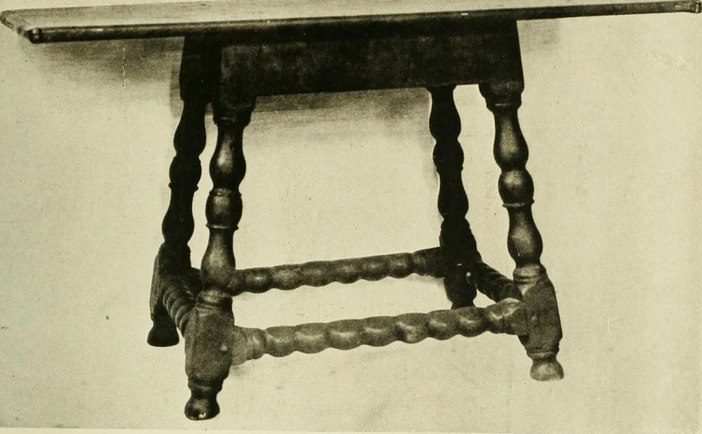 An illustration from Furniture of the Pilgrim century, 1620-1720, including colonial utensils and hardware, 1910, leaf 427