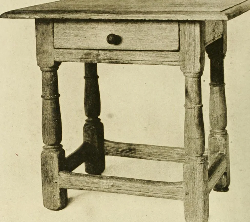 An illustration from Furniture of the Pilgrim century, 1620-1720, including colonial utensils and hardware, 1910, leaf 428