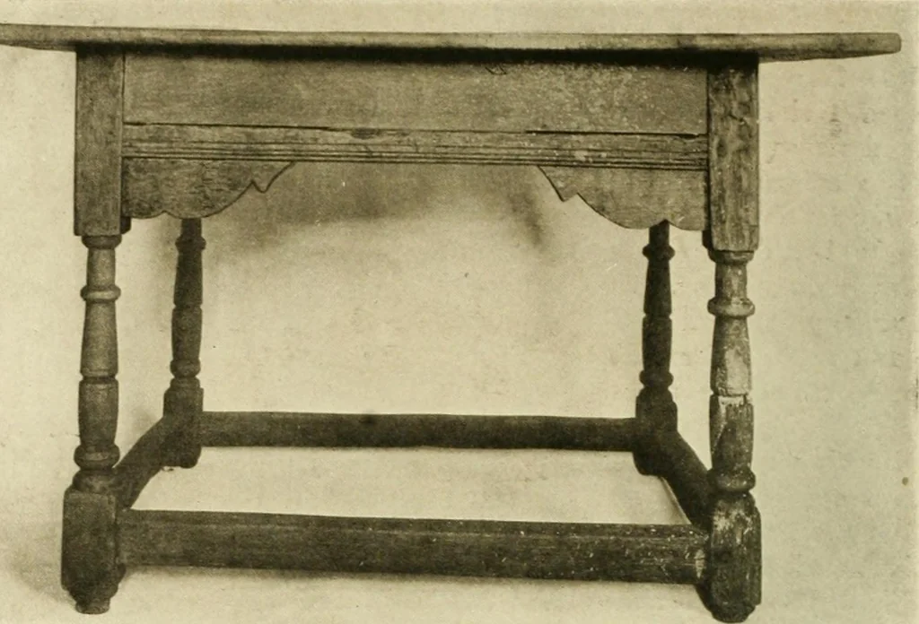 An illustration from Furniture of the Pilgrim century, 1620-1720, including colonial utensils and hardware, 1910, leaf 430