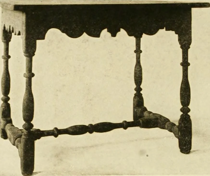 An illustration from Furniture of the Pilgrim century, 1620-1720, including colonial utensils and hardware, 1910, leaf 432