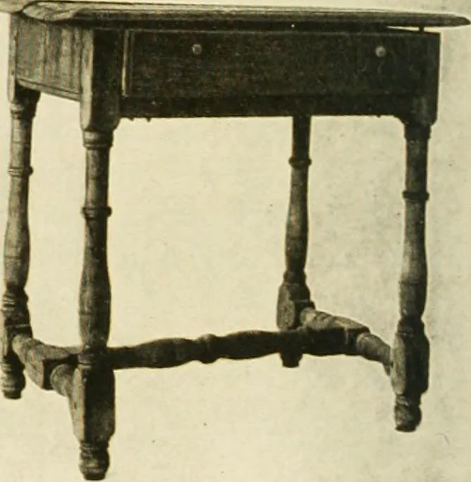 An illustration from Furniture of the Pilgrim century, 1620-1720, including colonial utensils and hardware, 1910, leaf 432