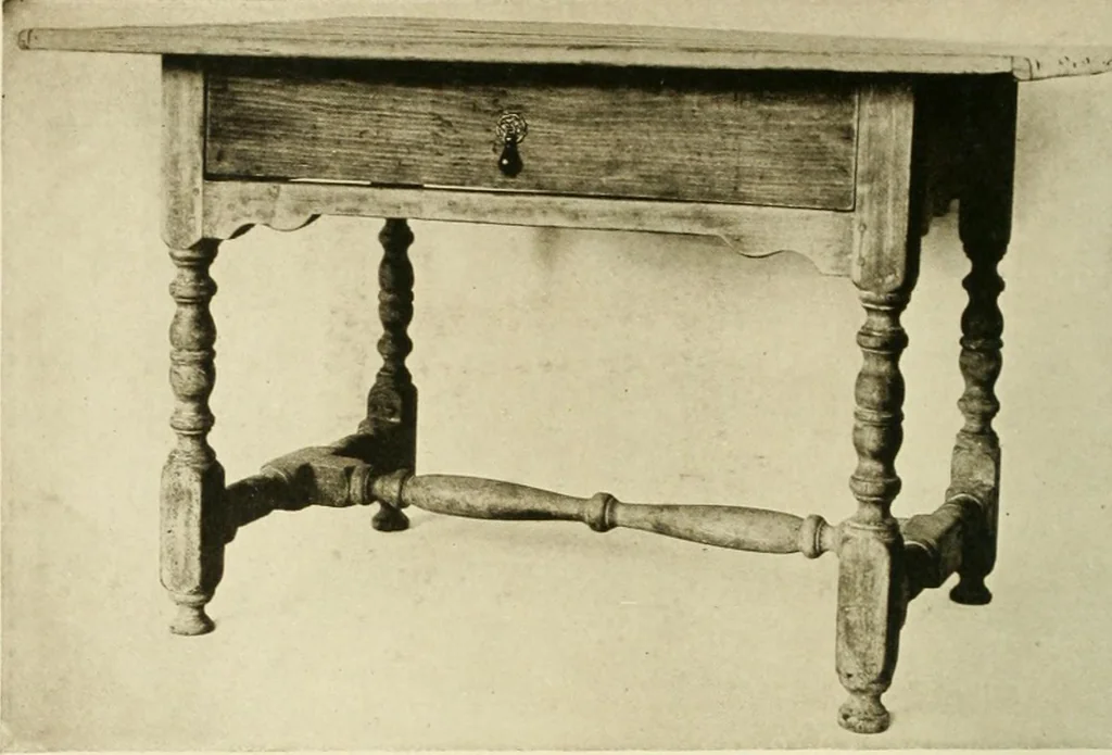 An illustration from Furniture of the Pilgrim century, 1620-1720, including colonial utensils and hardware, 1910, leaf 434