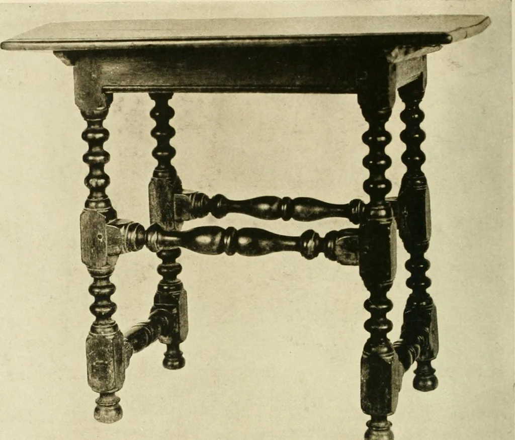 An illustration from Furniture of the Pilgrim century, 1620-1720, including colonial utensils and hardware, 1910, leaf 438