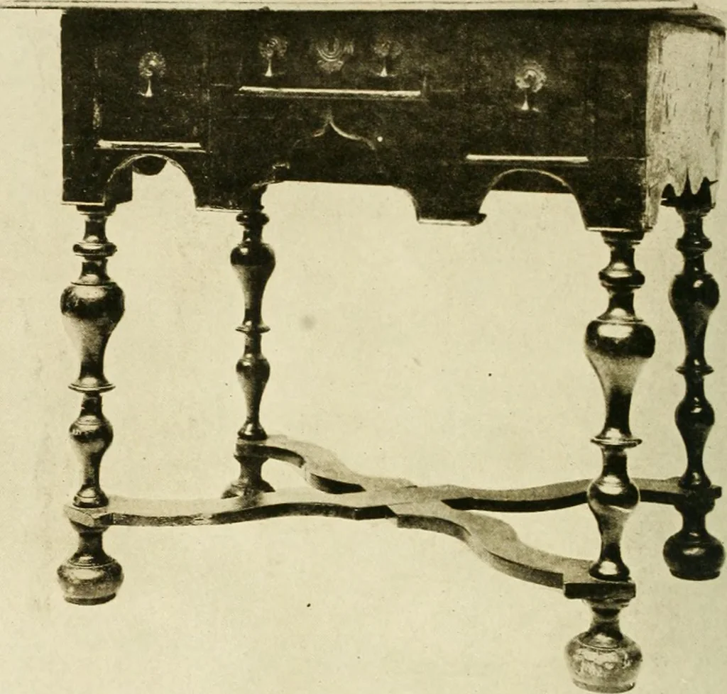 An illustration from Furniture of the Pilgrim century, 1620-1720, including colonial utensils and hardware, 1910, leaf 442