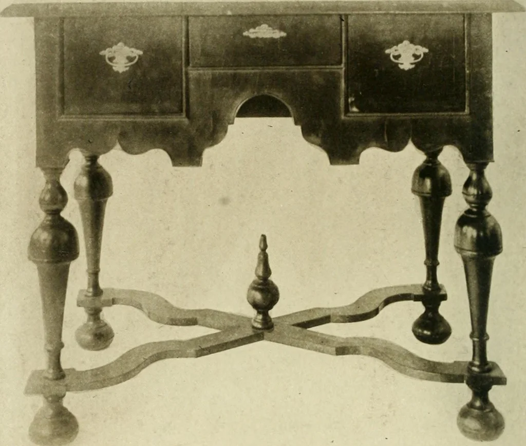 An illustration from Furniture of the Pilgrim century, 1620-1720, including colonial utensils and hardware, 1910, leaf 444
