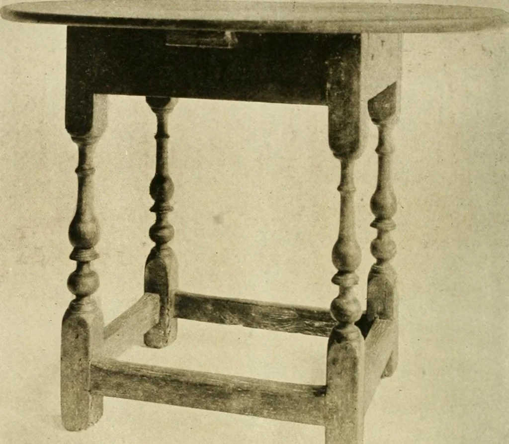 An illustration from Furniture of the Pilgrim century, 1620-1720, including colonial utensils and hardware, 1910, leaf 450
