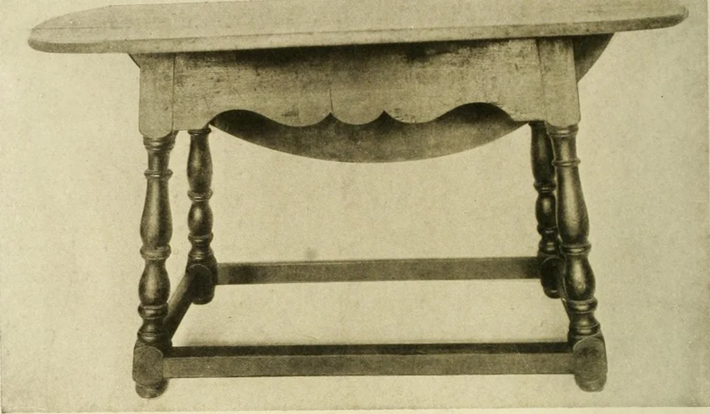 An illustration from Furniture of the Pilgrim century, 1620-1720, including colonial utensils and hardware, 1910, leaf 456