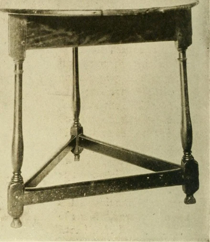 An illustration from Furniture of the Pilgrim century, 1620-1720, including colonial utensils and hardware, 1910, leaf 458