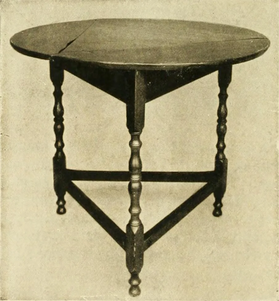An illustration from Furniture of the Pilgrim century, 1620-1720, including colonial utensils and hardware, 1910, leaf 458