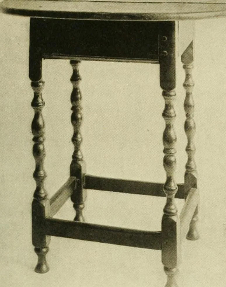 An illustration from Furniture of the Pilgrim century, 1620-1720, including colonial utensils and hardware, 1910, leaf 461