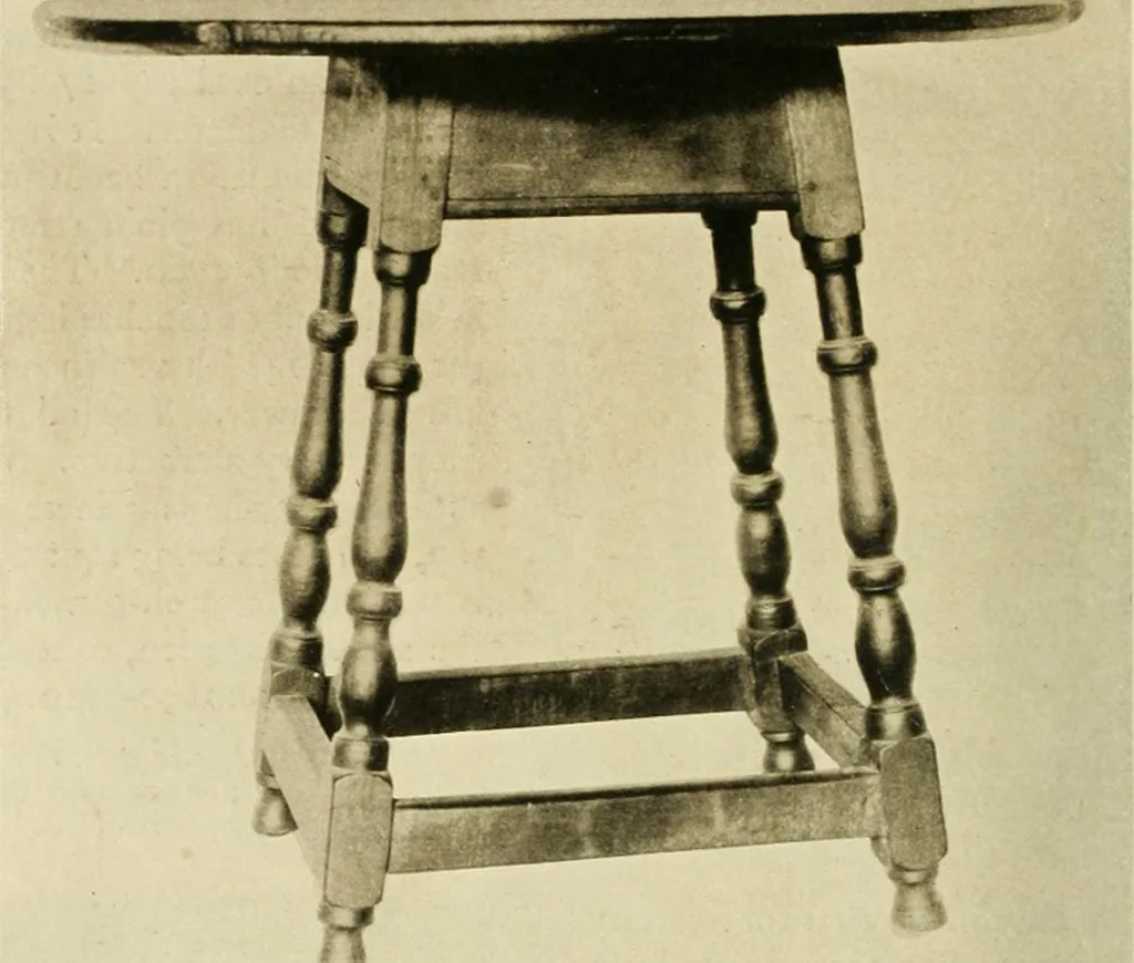 An illustration from Furniture of the Pilgrim century, 1620-1720, including colonial utensils and hardware, 1910, leaf 462