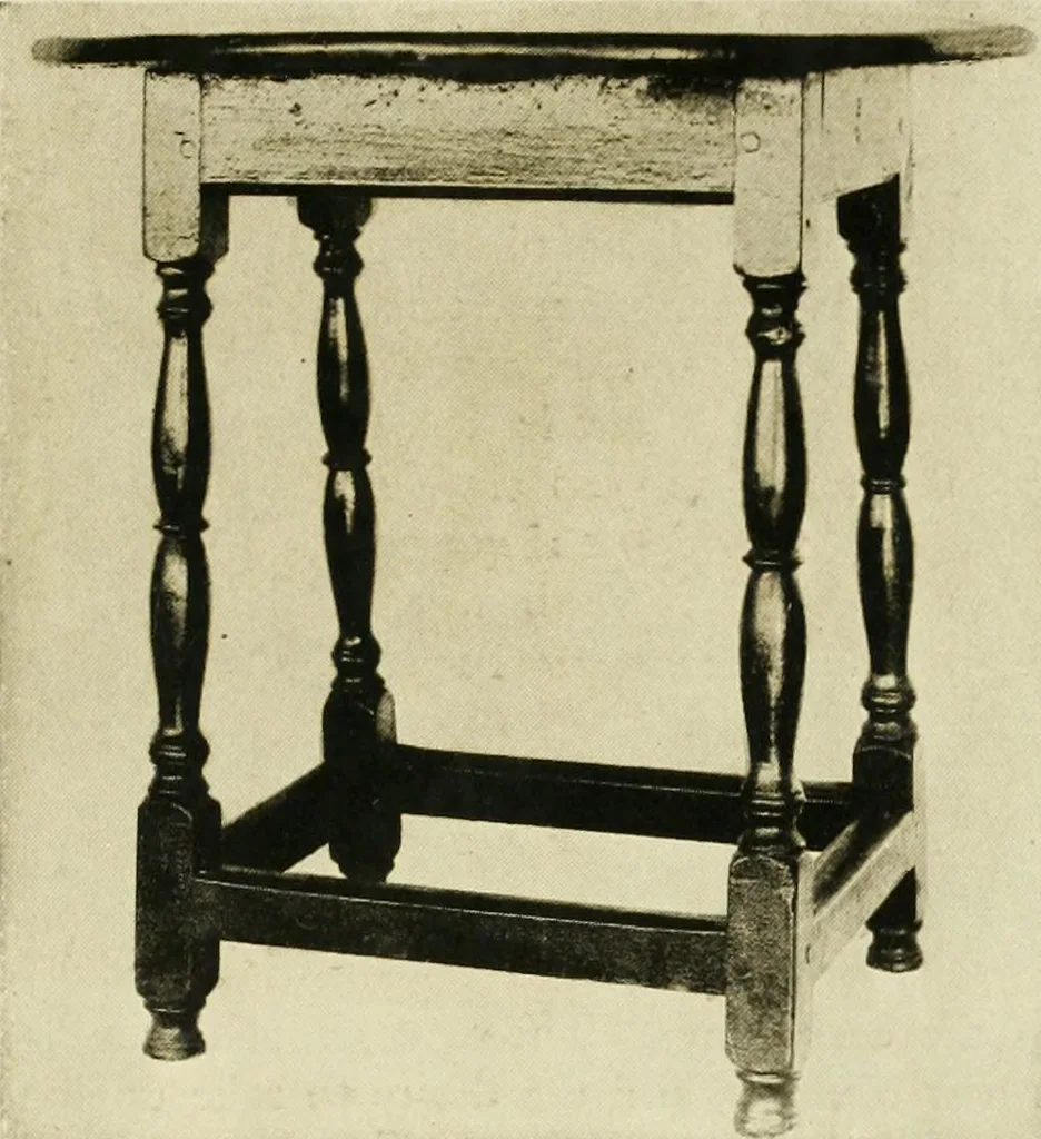 An illustration from Furniture of the Pilgrim century, 1620-1720, including colonial utensils and hardware, 1910, leaf 463