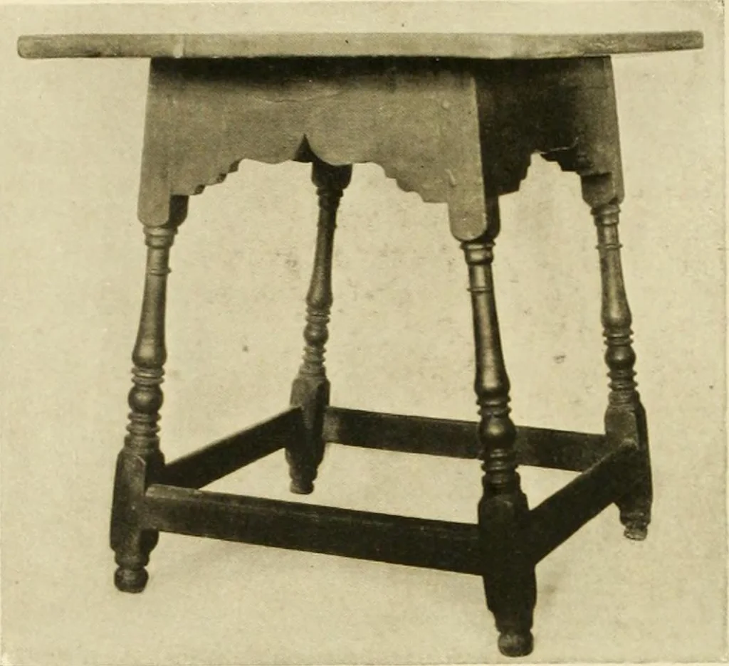 An illustration from Furniture of the Pilgrim century, 1620-1720, including colonial utensils and hardware, 1910, leaf 464
