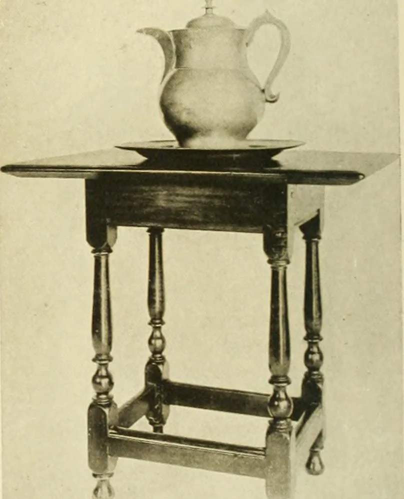 An illustration from Furniture of the Pilgrim century, 1620-1720, including colonial utensils and hardware, 1910, leaf 464