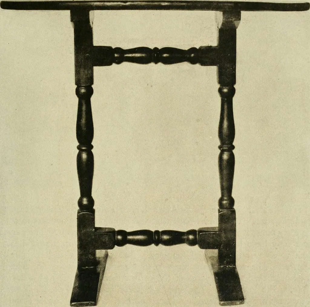 An illustration from Furniture of the Pilgrim century, 1620-1720, including colonial utensils and hardware, 1910, leaf 467