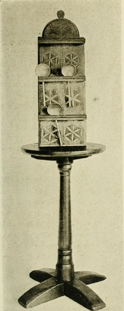 An illustration from Furniture of the Pilgrim century, 1620-1720, including colonial utensils and hardware, 1910, leaf 477