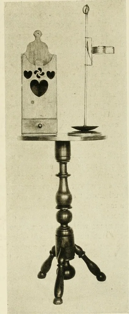 An illustration from Furniture of the Pilgrim century, 1620-1720, including colonial utensils and hardware, 1910, leaf 477