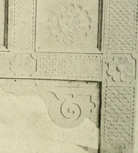 An illustration from Furniture of the Pilgrim century, 1620-1720, including colonial utensils and hardware, 1910, leaf 48