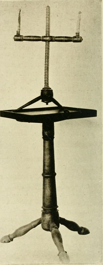 An illustration from Furniture of the Pilgrim century, 1620-1720, including colonial utensils and hardware, 1910, leaf 484