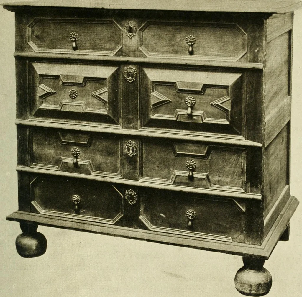 An illustration from Furniture of the Pilgrim century, 1620-1720, including colonial utensils and hardware, 1910, leaf 55