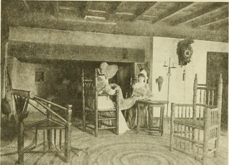 An illustration from Furniture of the Pilgrim century, 1620-1720, including colonial utensils and hardware, 1910, leaf 553