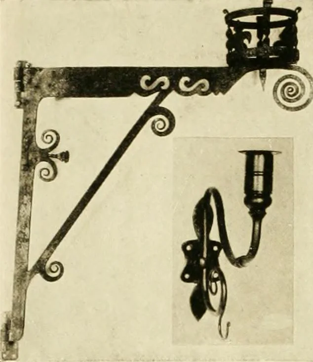 An illustration from Furniture of the Pilgrim century, 1620-1720, including colonial utensils and hardware, 1910, leaf 586