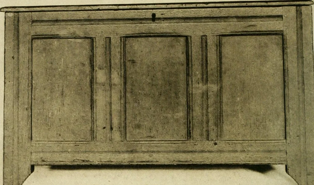 An illustration from Furniture of the Pilgrim century, 1620-1720, including colonial utensils and hardware, 1910, leaf 62