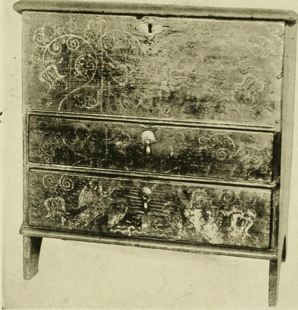 An illustration from Furniture of the Pilgrim century, 1620-1720, including colonial utensils and hardware, 1910, leaf 69