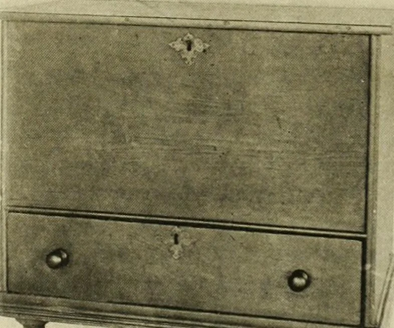 An illustration from Furniture of the Pilgrim century, 1620-1720, including colonial utensils and hardware, 1910, leaf 69