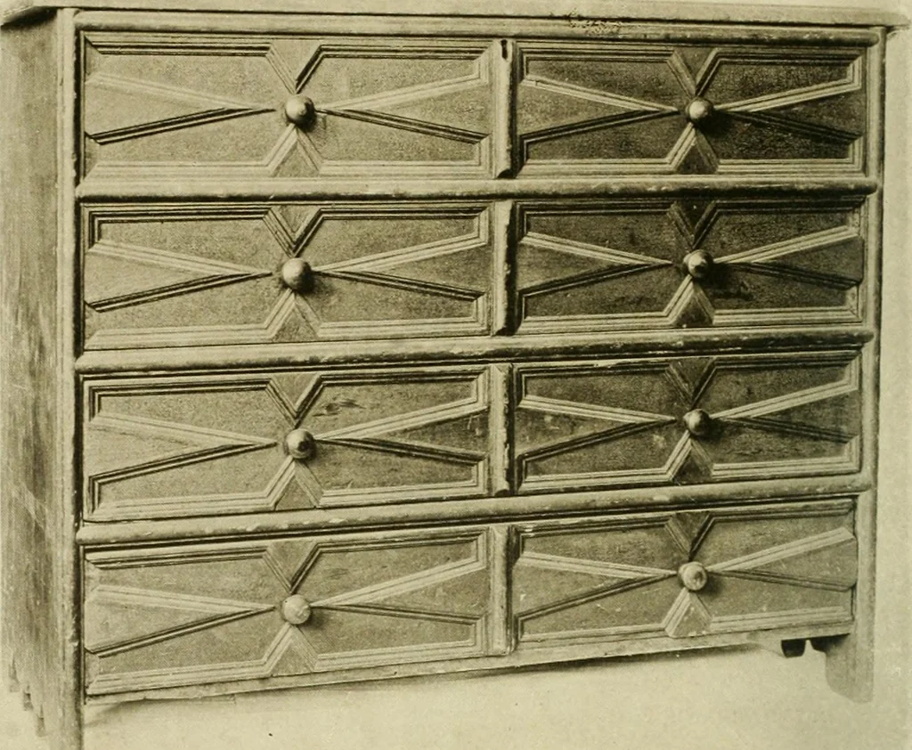 An illustration from Furniture of the Pilgrim century, 1620-1720, including colonial utensils and hardware, 1910, leaf 78