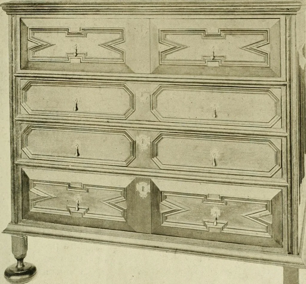 An illustration from Furniture of the Pilgrim century, 1620-1720, including colonial utensils and hardware, 1910, leaf 79
