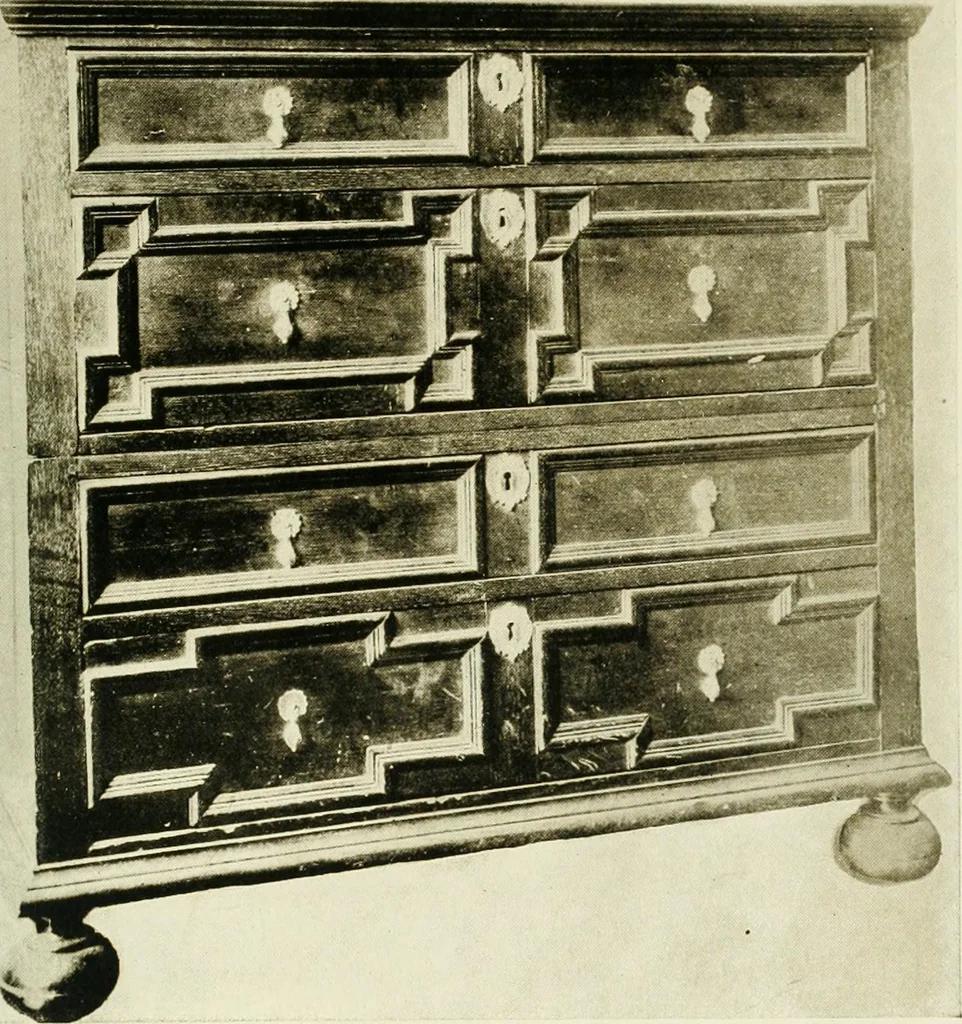 An illustration from Furniture of the Pilgrim century, 1620-1720, including colonial utensils and hardware, 1910, leaf 87