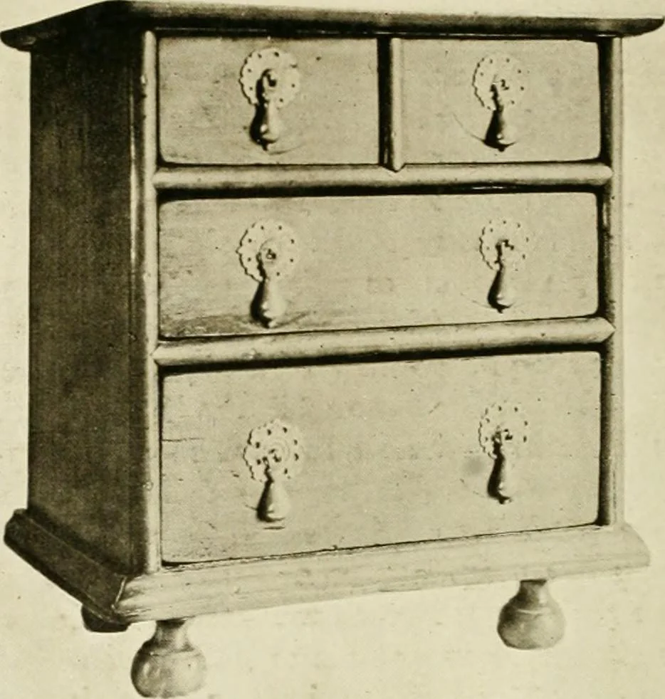 An illustration from Furniture of the Pilgrim century, 1620-1720, including colonial utensils and hardware, 1910, leaf 88