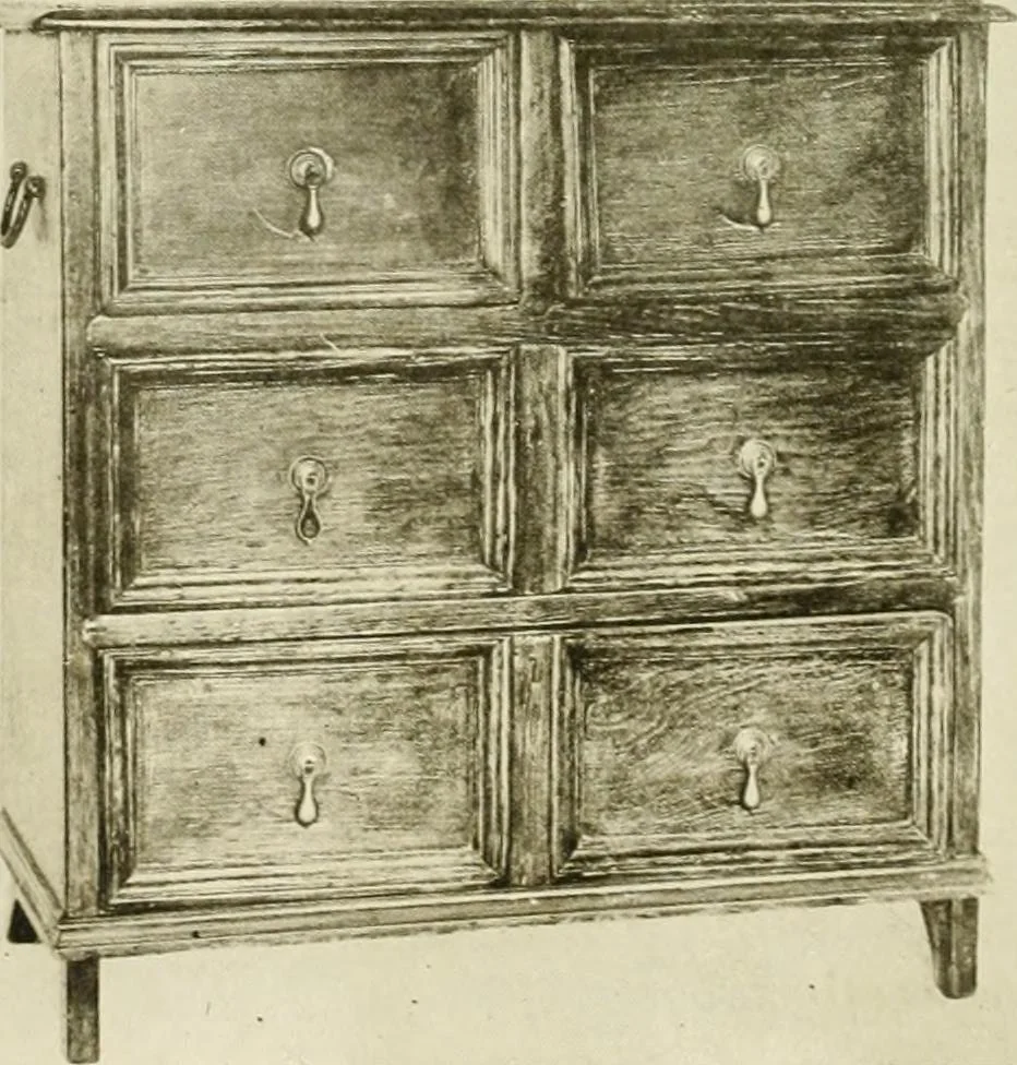 An illustration from Furniture of the Pilgrim century, 1620-1720, including colonial utensils and hardware, 1910, leaf 88
