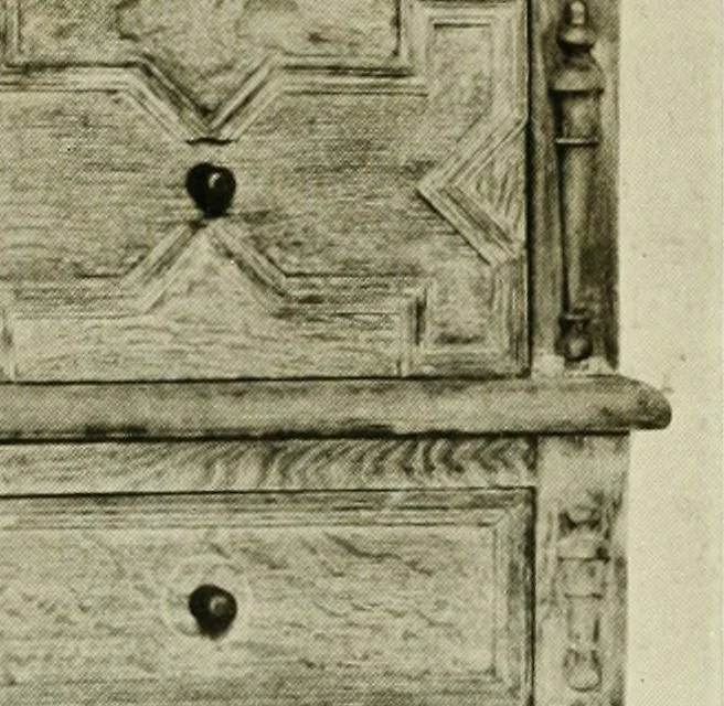 An illustration from Furniture of the Pilgrim century, 1620-1720, including colonial utensils and hardware, 1910, leaf 89