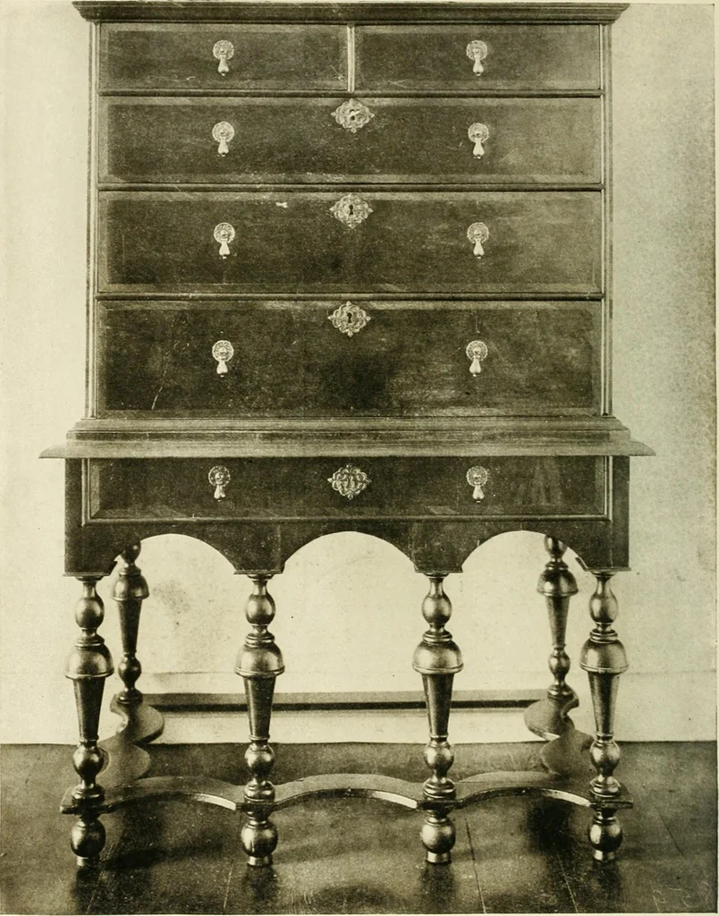 An illustration from Furniture of the Pilgrim century, 1620-1720, including colonial utensils and hardware, 1910, leaf 96